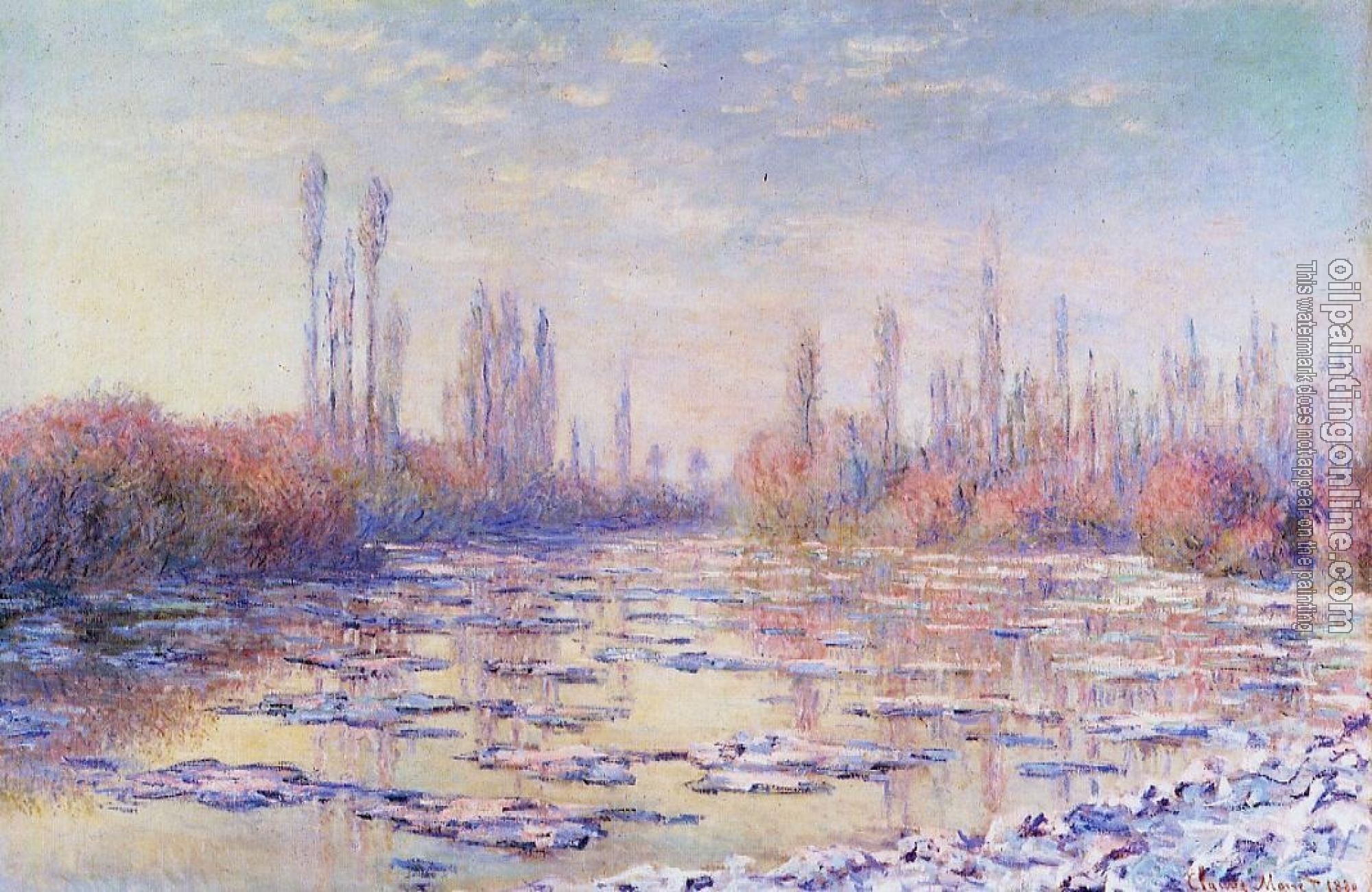 Monet, Claude Oscar - Floating Ice